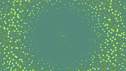 Colorful abstract pixel art pattern on green Stock-Illustration