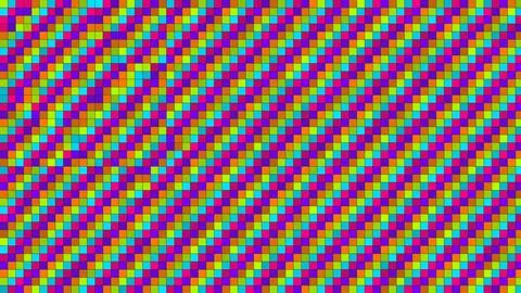 Colorful abstract pixel pattern with vibrant square grid Stock Illustration