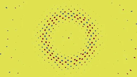 Colorful abstract pixel ring design イラスト素材