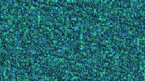 Colorful Abstract Pixelated Square Box Floating Screen Saver Loop I Stock Footage 243700719