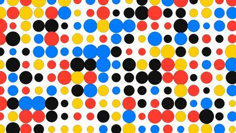 Colorful abstract polka dot pattern with vibrant circles Stock Illustration