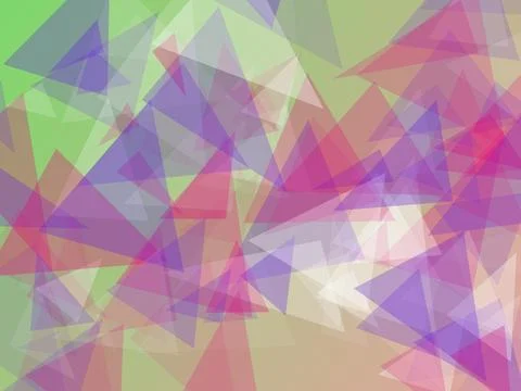 Colorful Abstract Polygonal Background Featuring Overlapping Translucent Tr.. Stock Illustration