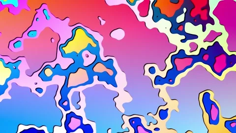Colorful abstract psychedelic background Stock Footage 262470812