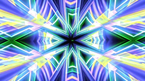 Colorful, abstract, psychedelic looping animation background Video stock 343979493
