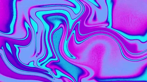 Colorful abstract psychedelic neon liquid backdrop. Water ink or acrylic paint m Stock Footage 236379032
