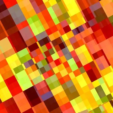 Colorful abstract rectangles. Diamond style deco. Stylish tile decor. Pattern Stock Illustration