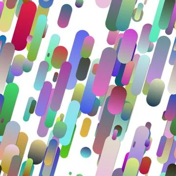 Colorful abstract repeating trendy gradient rounded stripe pattern background Illustrazione stock