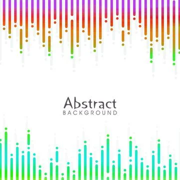 Colorful Abstract Rounded Lines Pattern Background. Stock Illustration