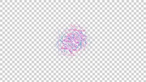Colorful abstract scribble art on white background Stock Illustration
