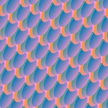 Colorful Abstract Seamless Pattern With Gradient Scales And Dreamy Pastel G.. 스톡 일러스트