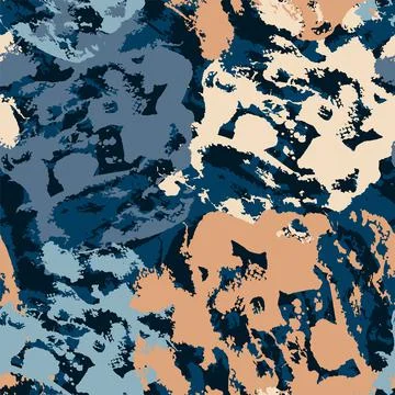 Colorful abstract seamless pattern with grunge spots Stock Illustration