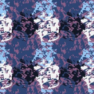 Colorful abstract seamless pattern with grunge spots Stock Illustration