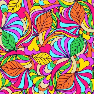 Colorful abstract seamless pattern. Stock Illustration