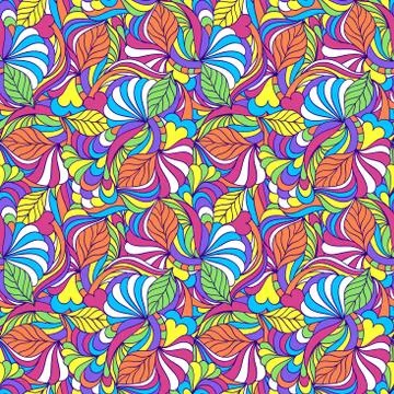 Colorful abstract seamless pattern. Illustrazione stock