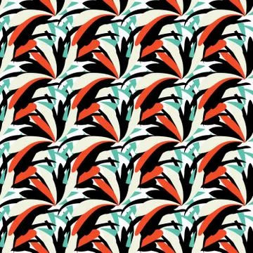 Colorful abstract seamless pattern quality for your design vector illustratio Stock Illustration