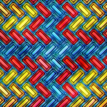 Colorful abstract  seamless texture 3D Rendering Stock Illustration
