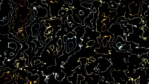 Colorful abstract shapes and patterns create a modern 動画素材 338063091