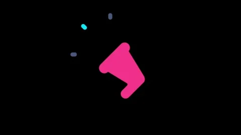 Colorful Abstract Shapes Create a Modern Digital Art Display with Animated .. Stock Footage 341917765