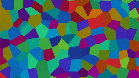 Colorful abstract shapes create a vibrant pattern for Stock Footage 338230699