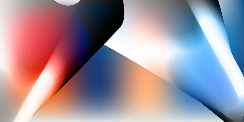 Colorful Abstract Soft Gradient Background with Red Blue White Blend Stock Illustration