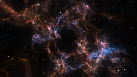 Colorful Abstract Space Nebula Background Stock Footage 314097452