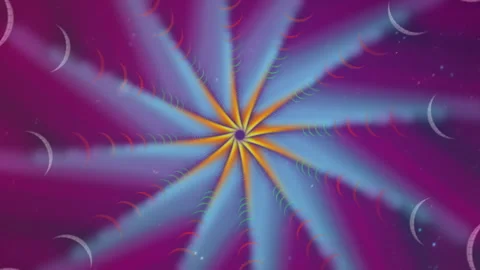 Colorful Abstract Spiral Gradient Waves Design Stock Footage 304893612