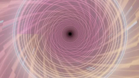 Colorful abstract spiral motion creates dynamic visual flow Stock Footage 337413111