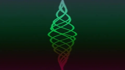 Colorful abstract spiral pattern on a dark background Stock Footage 338180286