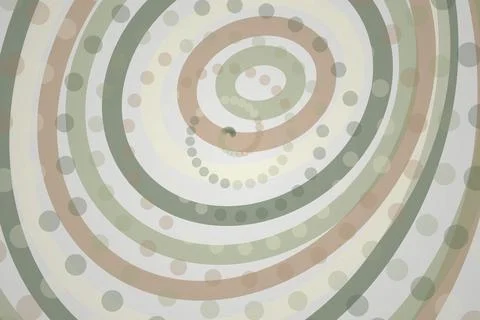 Colorful abstract spiral pattern with dots and curves イラスト素材