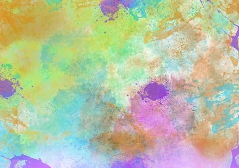 Colorful abstract splatter background Stock Illustration