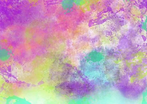 Colorful abstract splatter background Illustrazione stock