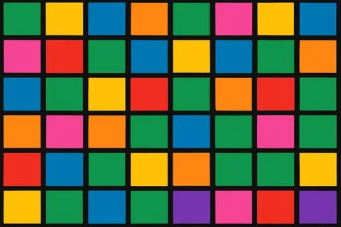 Colorful Abstract Square Grid Pattern Background Stock Illustration