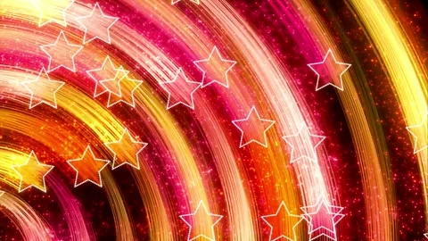 Colorful Abstract Starry Background with Vibrant Light Trails Stock Footage 305305839