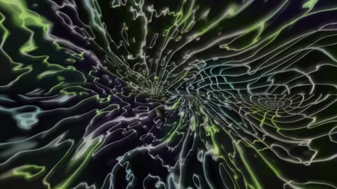 Colorful abstract swirl effect in digital space Stock Footage 339868886