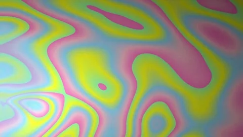 Colorful Abstract Swirl Moving Patterns in Bright Neon Pastel Studio Stock Footage 327603974