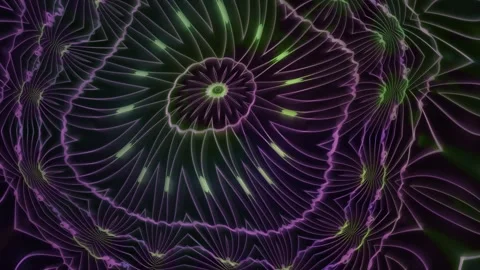 Colorful abstract swirl pattern with intricate lines Stock Footage 339869284
