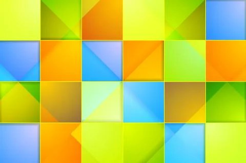 Colorful abstract tech squares vector background 스톡 일러스트