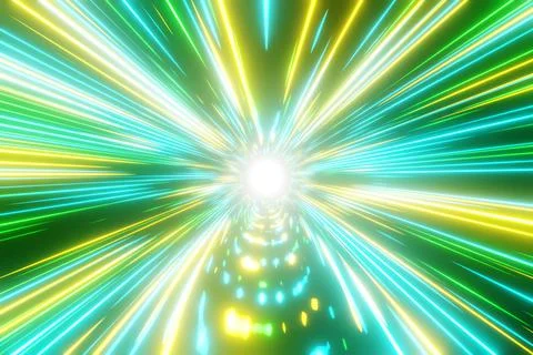 Colorful abstract technology big data digital background. 3d rendering. Abstract Stock-Illustration