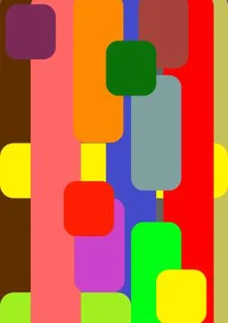 Colorful abstract template for text from rounded rectangles. Stock Illustration