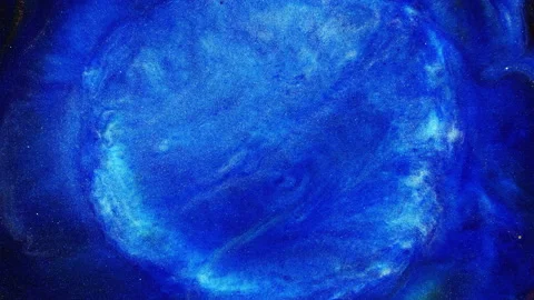 Colorful abstract texture of liquid marble, liquid art. Abstract blue swirl Stock Footage 194561584