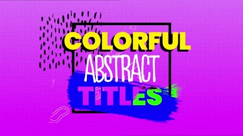 Colorful Abstract Titles Stock After Effects