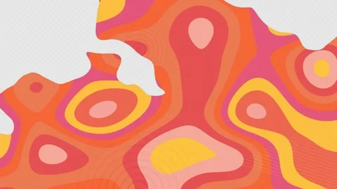 Colorful abstract transition on a transparent alpha channel background Stock Footage 268484173