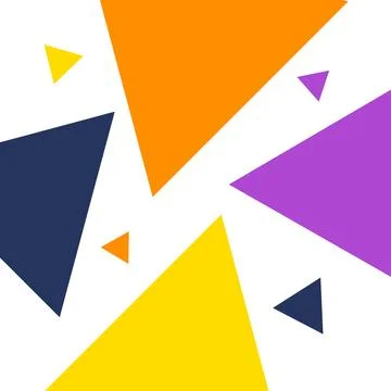 Colorful abstract triangle pattern geometric style background Illustrazione stock