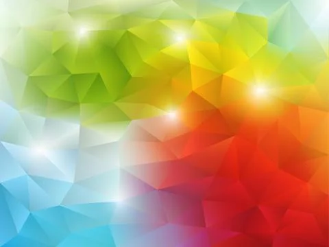 Colorful Abstract Triangular Background Stock Illustration