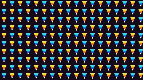 Colorful abstract triangular pattern design with gradient colors Stock Illustration