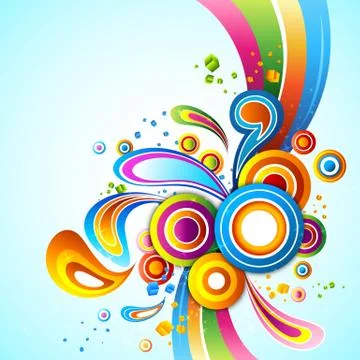 Colorful abstract vector background Stock Illustration