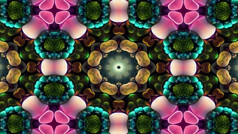 Colorful abstract vector background kaleidoscope Stock Footage 263059639
