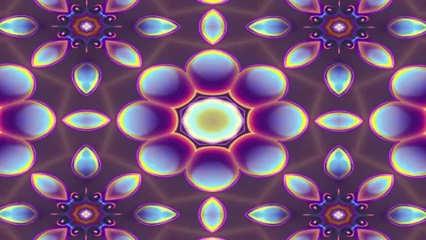 Colorful abstract vector background kaleidoscope Stock Footage 263060826