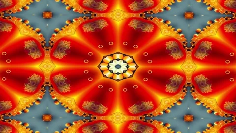 Colorful abstract vector background kaleidoscope Stock Footage 263061774