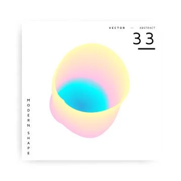 Colorful abstract vector modern shape Illustrazione stock